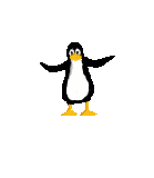 Linux Tux Backflips